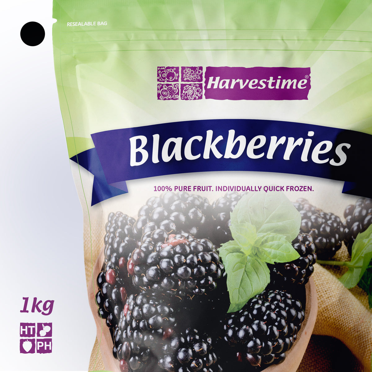 Harvestime Premium Frozen Blackberries The Healthy Harvest Shop
