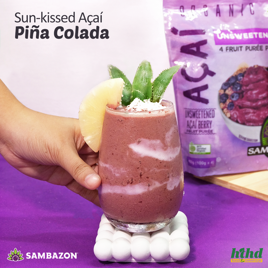 A Sun-Kissed Twist on Your Day: Açaí Piña Colada with a Healthy Boost