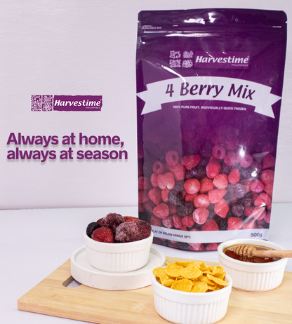 Harvestime Frozen 4 Berry Mix (500g)