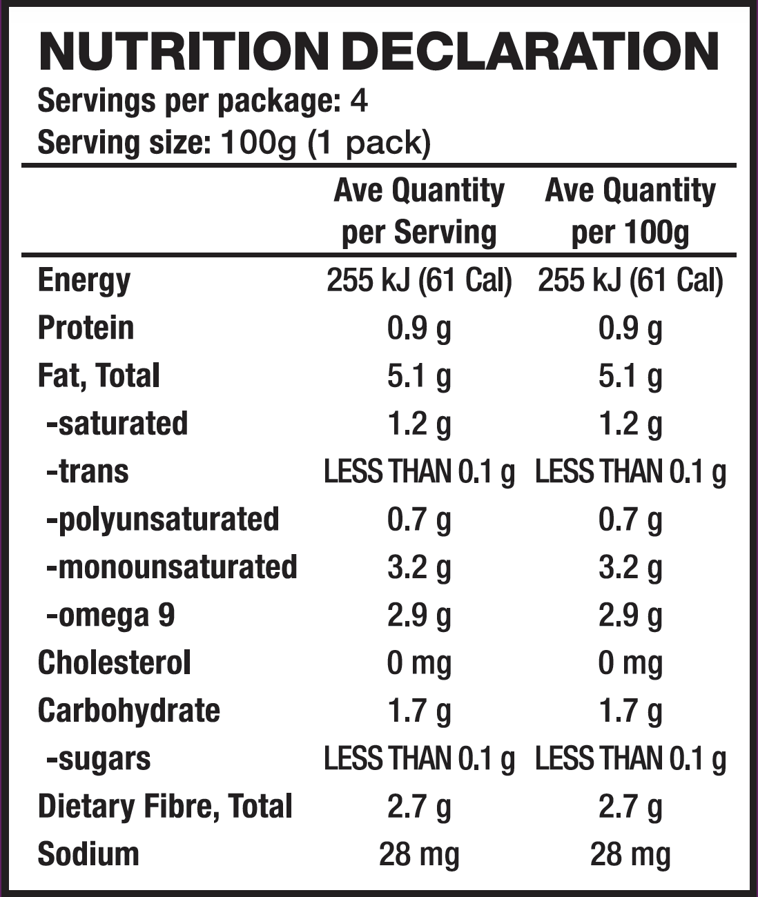Sambazon Unsweetened Açaí Superfruit Packs 400g (4x100g)