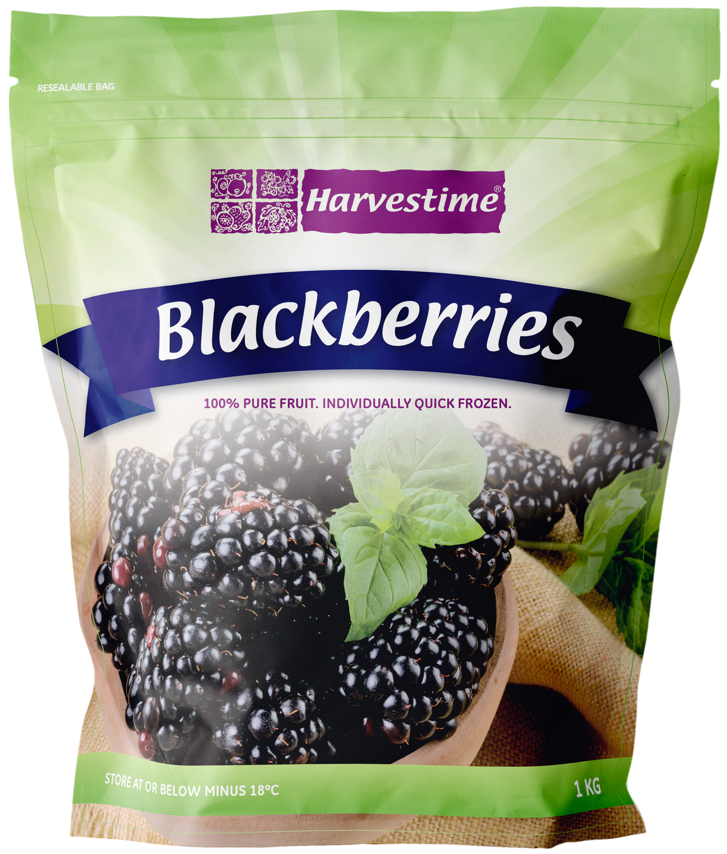 Harvestime Frozen Blackberries (1 KG)