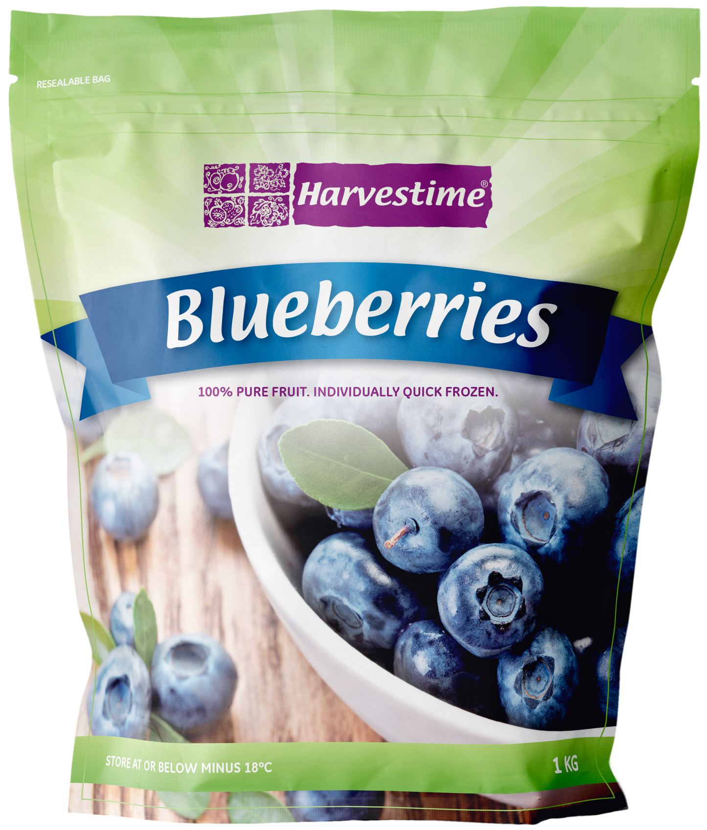 Harvestime Frozen Blueberries (1 KG)