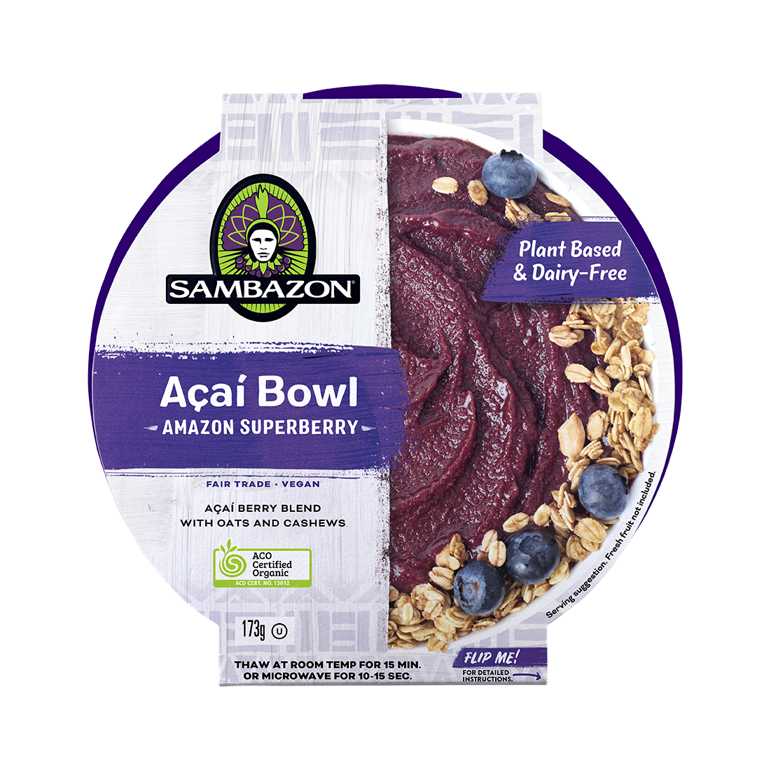 Sambazon Amazon Superberry Acai Bowl (Ready-to-eat) 173g