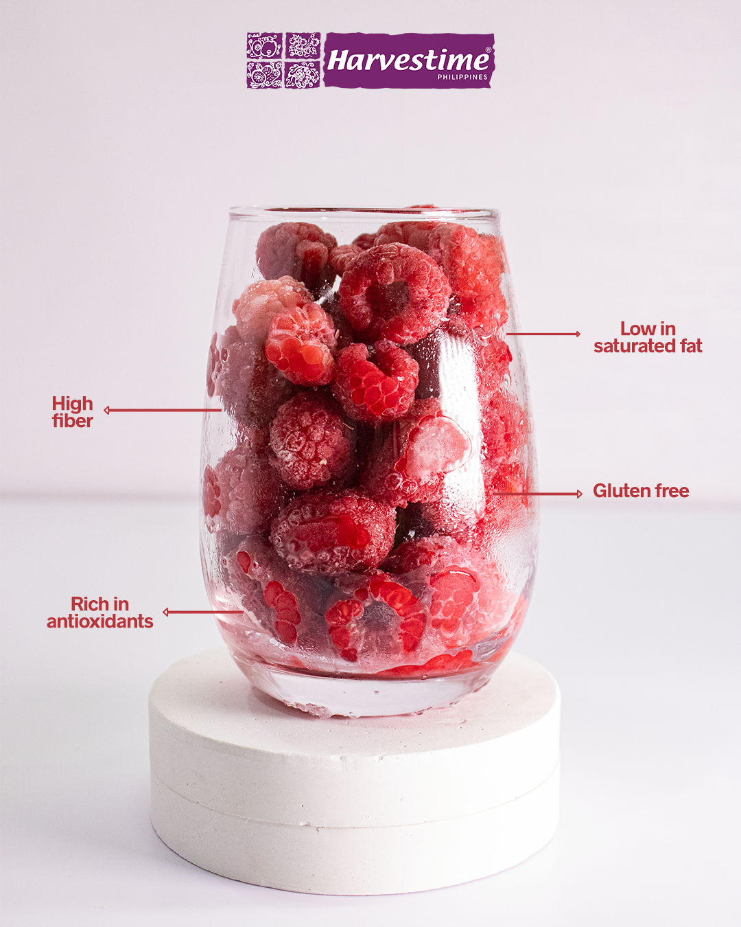 Harvestime Frozen Raspberries (1 KG)